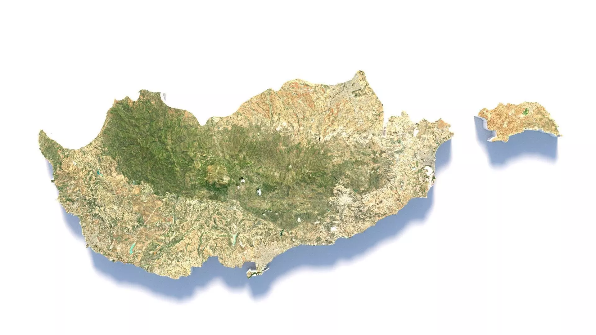 Cyprus Country Terrain 3D model_8