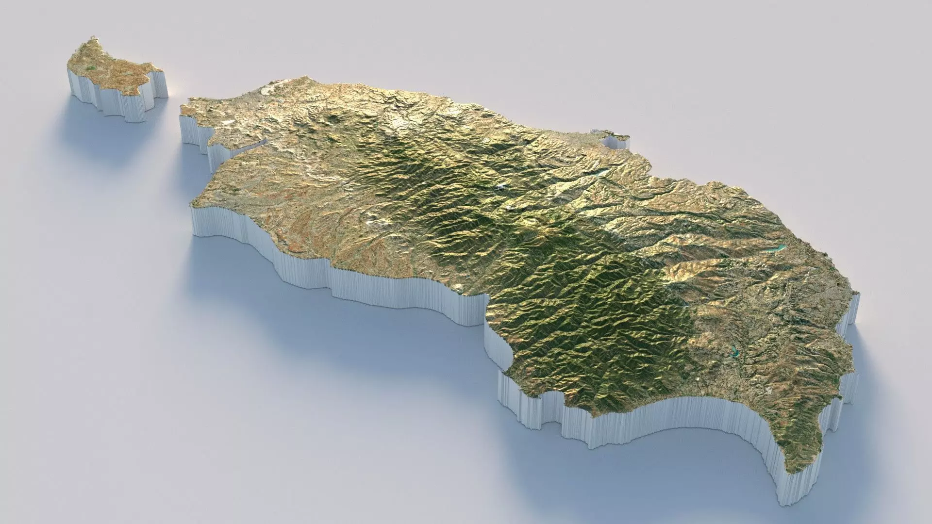 Cyprus Country Terrain 3D model_2