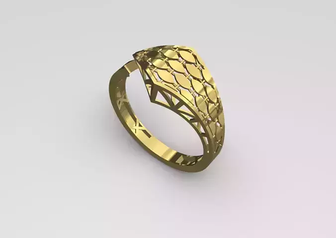 Golden Tie Ring