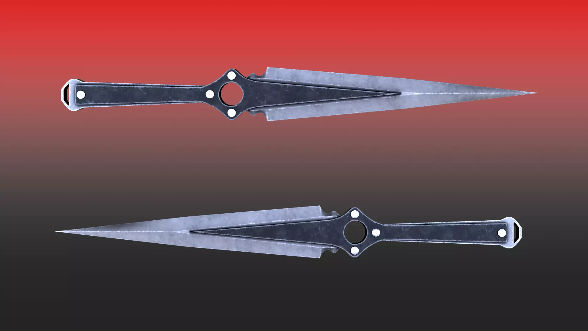 Persona 5 Joker Dagger Low-poly 3D model