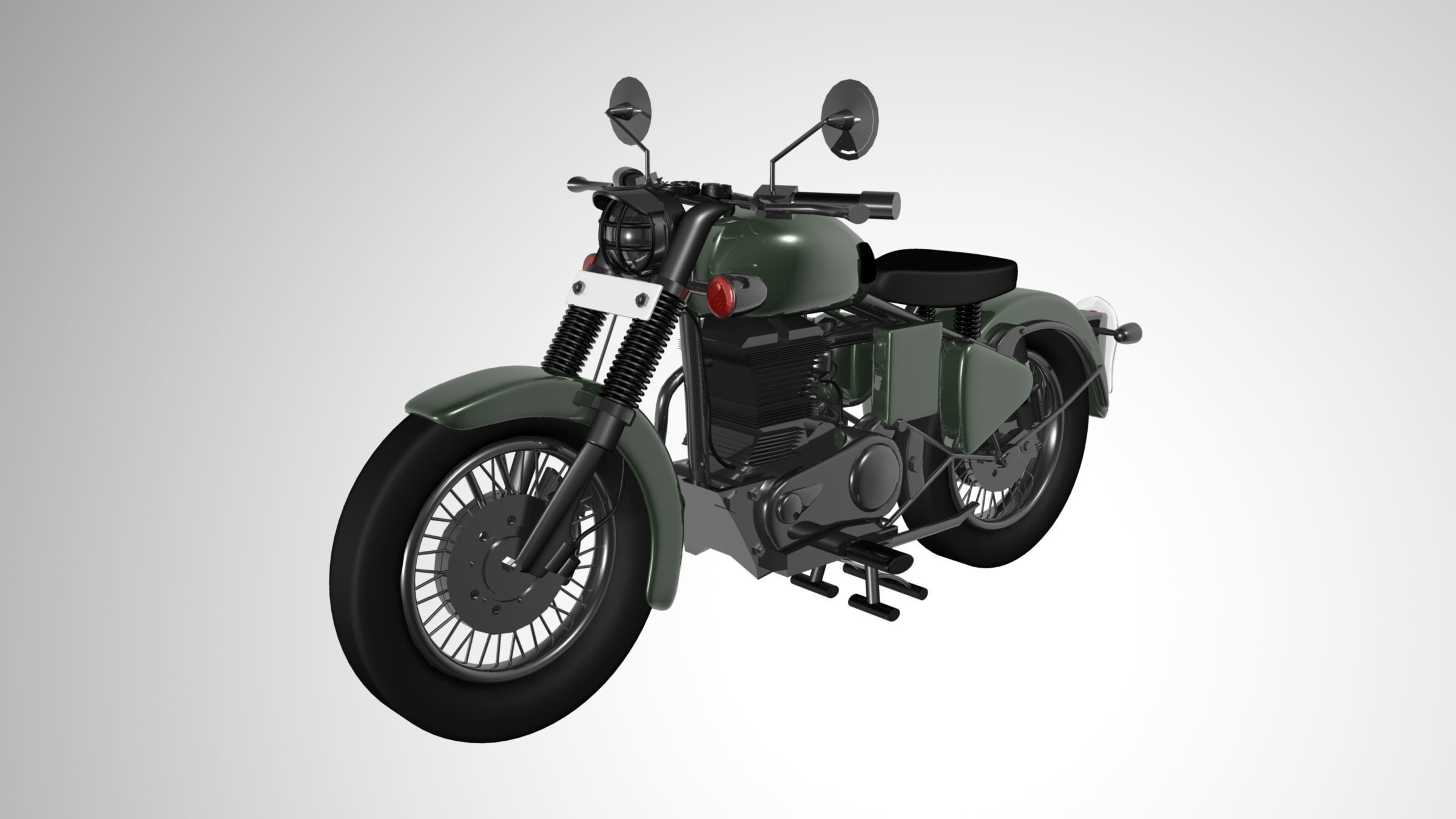 motorcycle for beginners 3D model_0