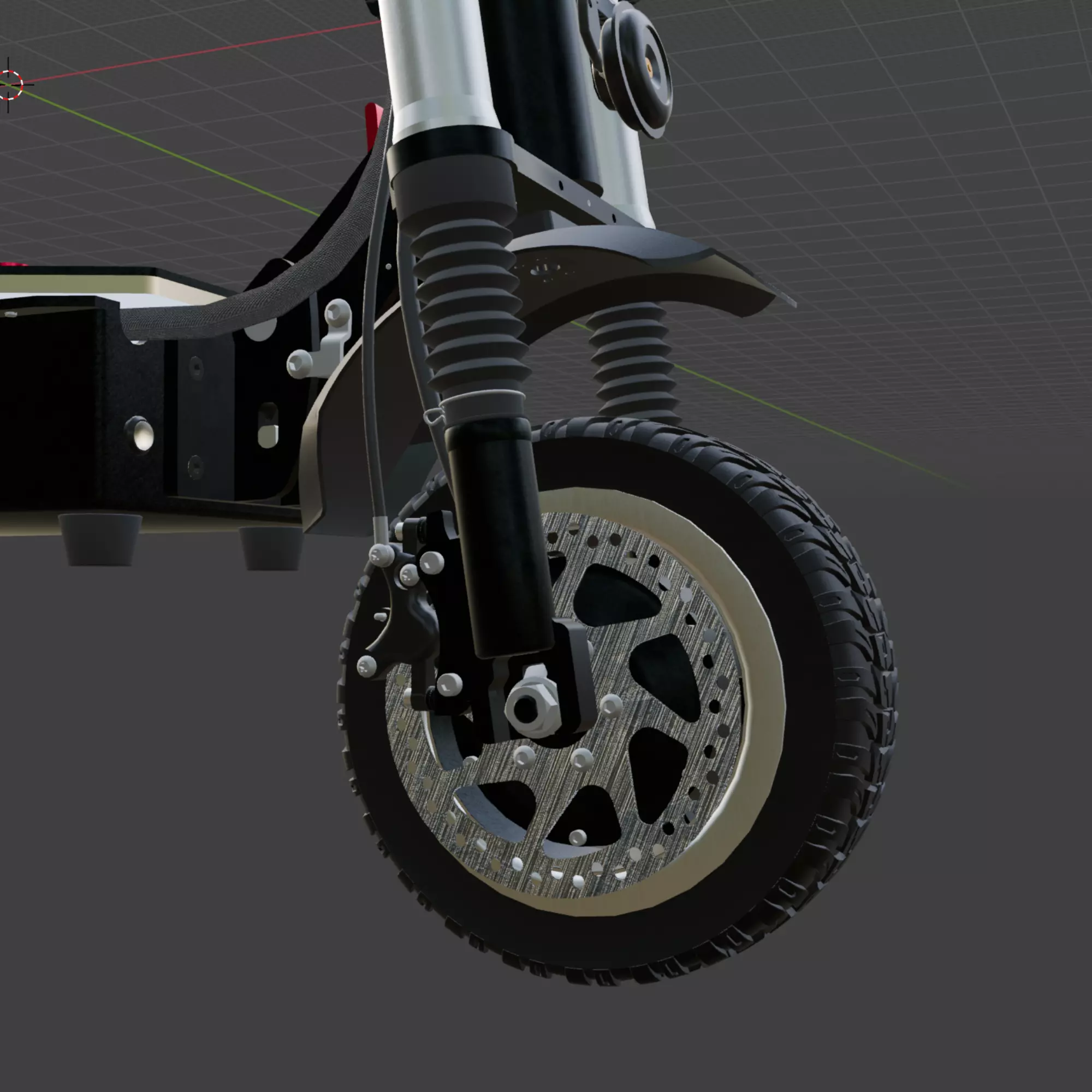 Electric scooter Halo Knight T107 Pro 3D model_8