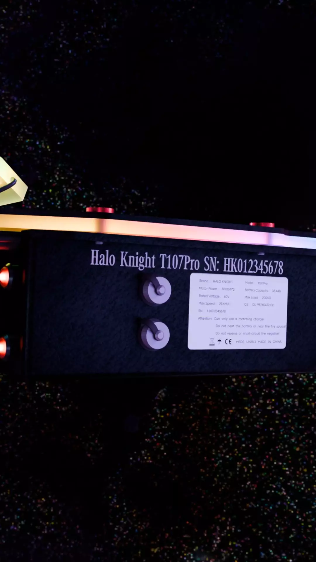 Electric scooter Halo Knight T107 Pro 3D model_4