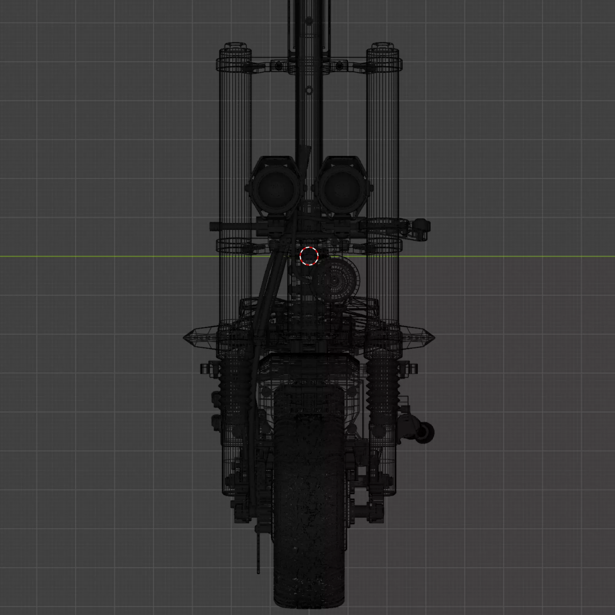 Electric scooter Halo Knight T107 Pro 3D model_24