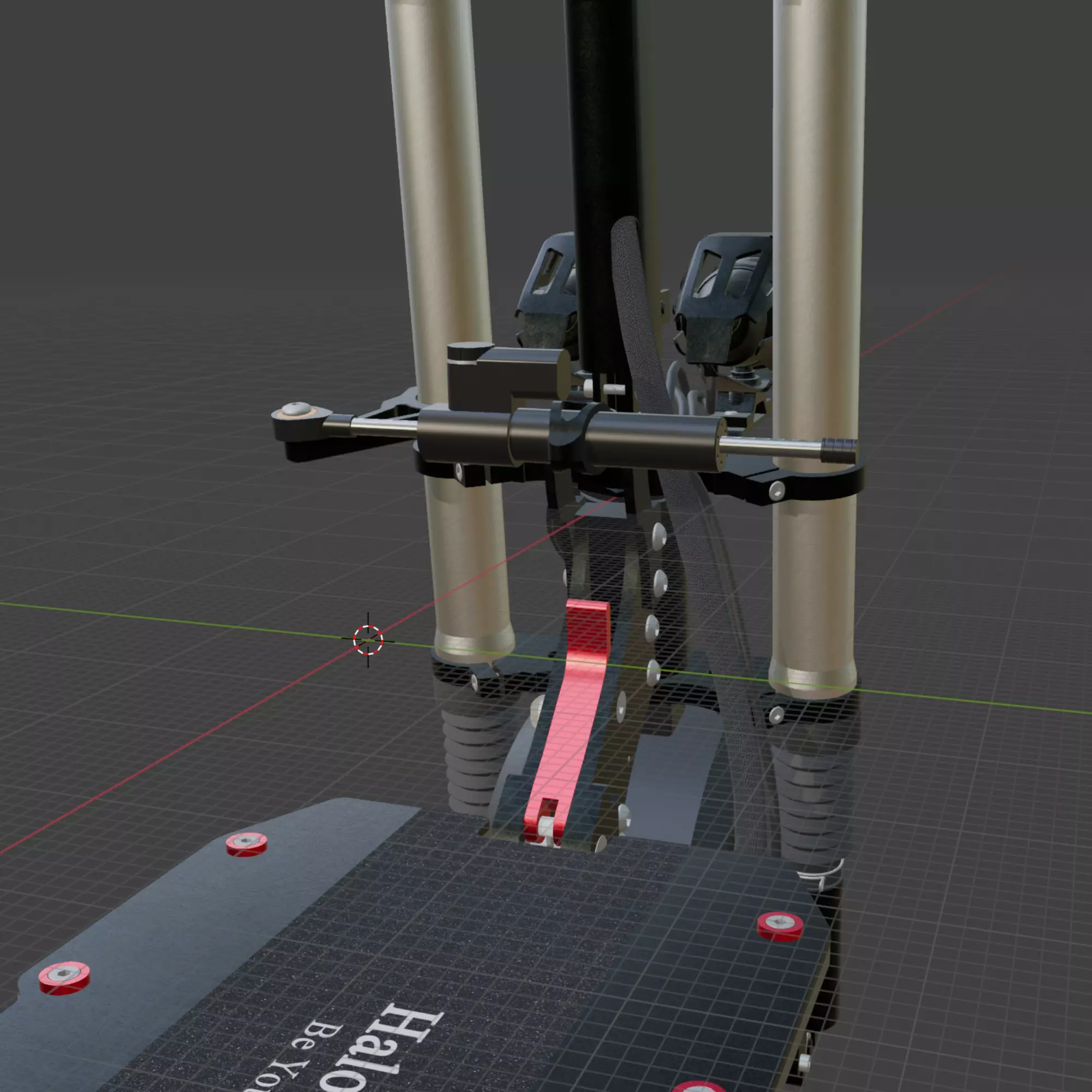 Electric scooter Halo Knight T107 Pro 3D model_10