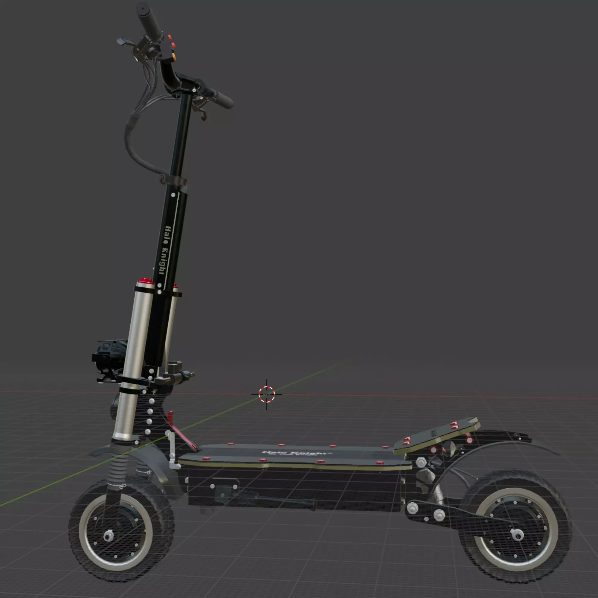 Electric scooter Halo Knight T107 Pro 3D model_5