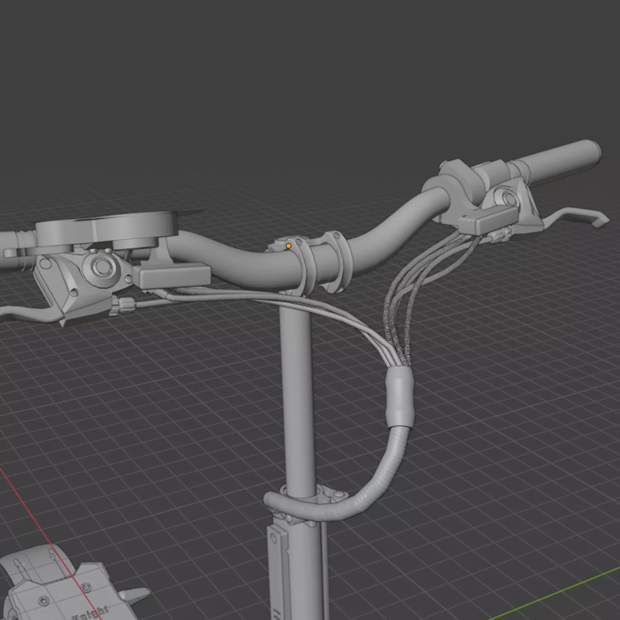 Electric scooter Halo Knight T107 Pro 3D model_19