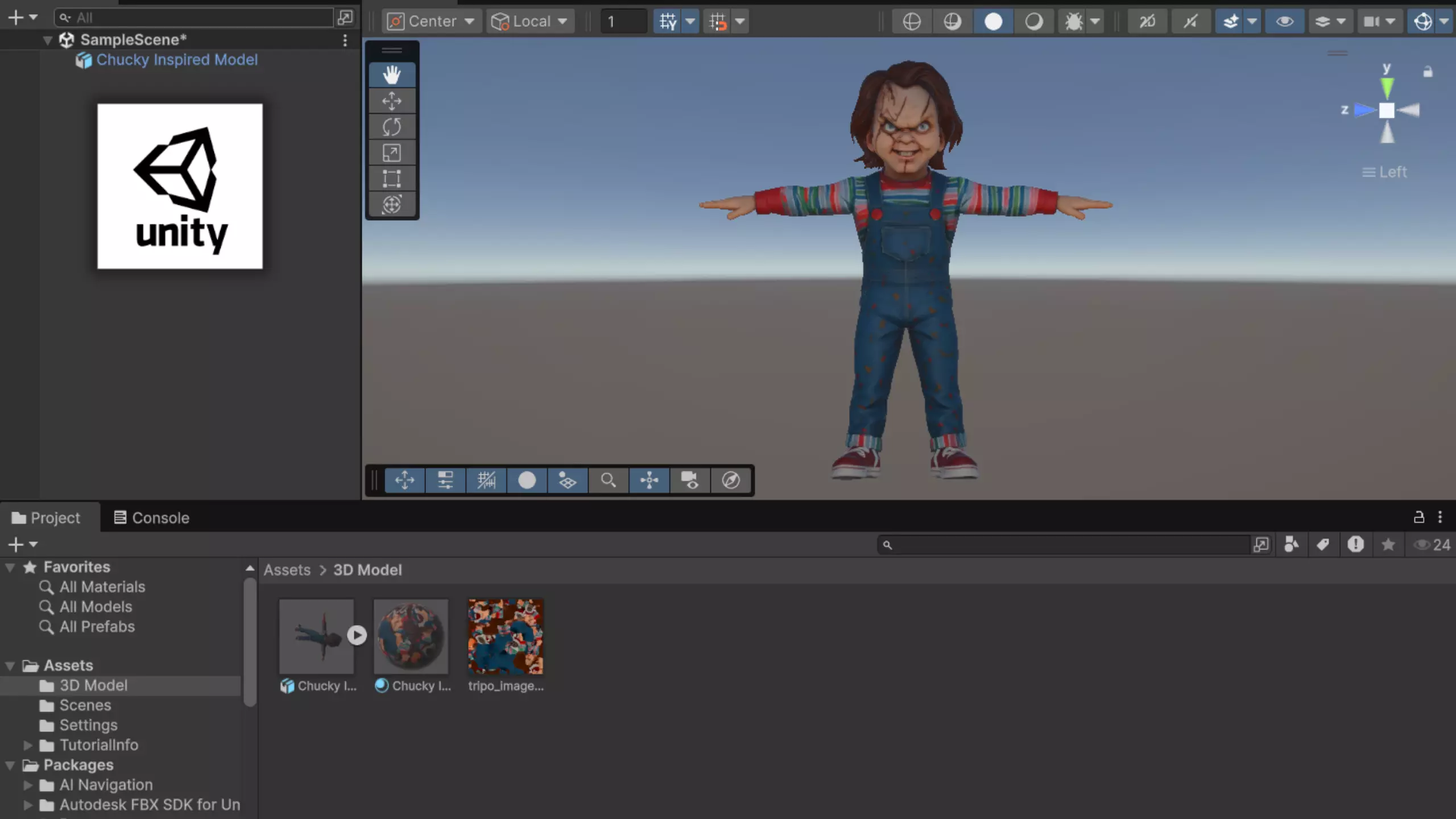Chucky Inspired Model - Chucky Low-poly 3D model_17