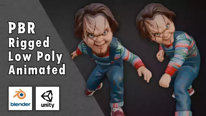 Chucky Inspired Model - Chucky Low-poly 3D model