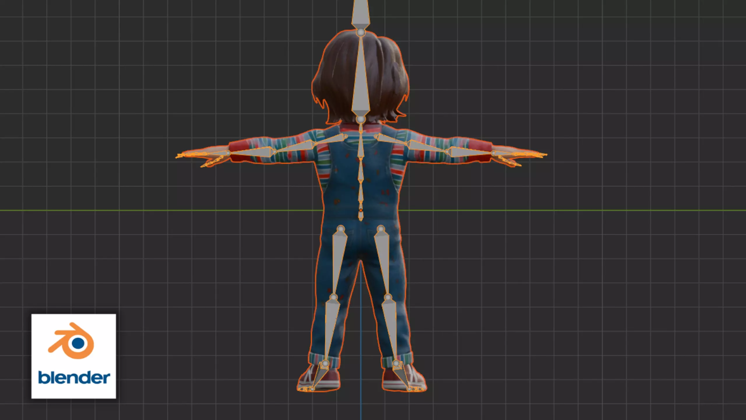 Chucky Inspired Model - Chucky Low-poly 3D model_14