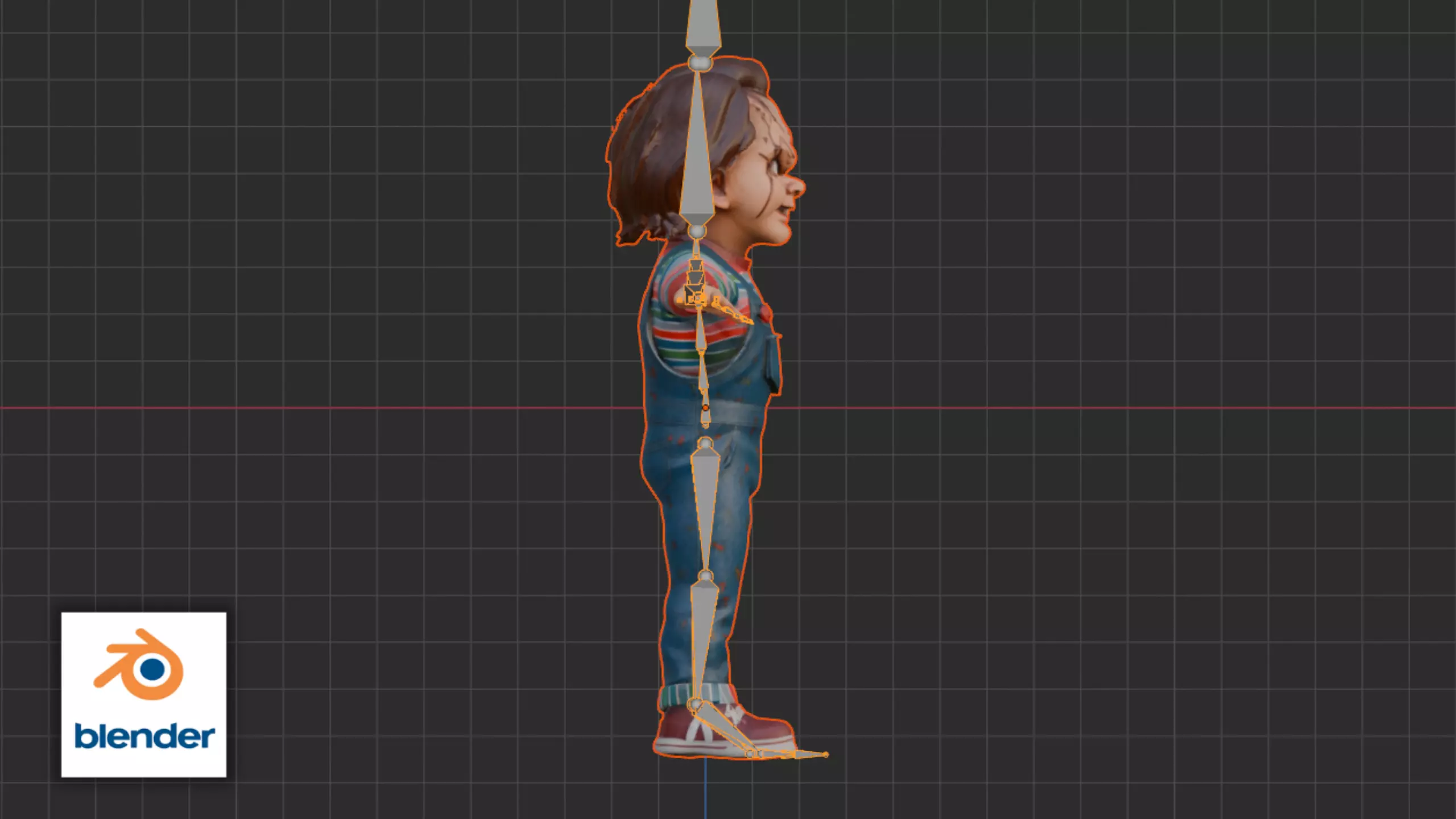 Chucky Inspired Model - Chucky Low-poly 3D model_15