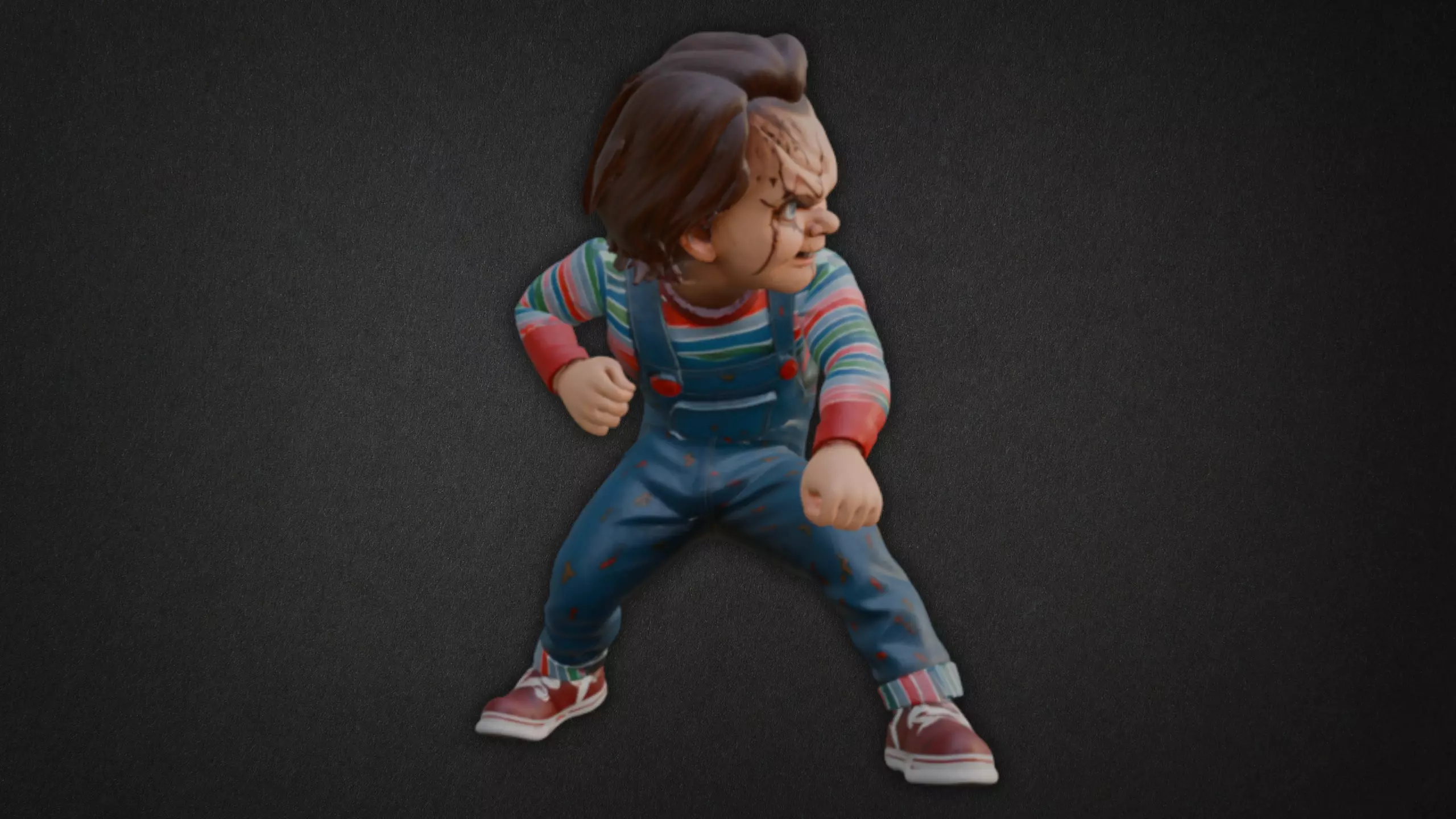 Chucky Inspired Model - Chucky Low-poly 3D model_10