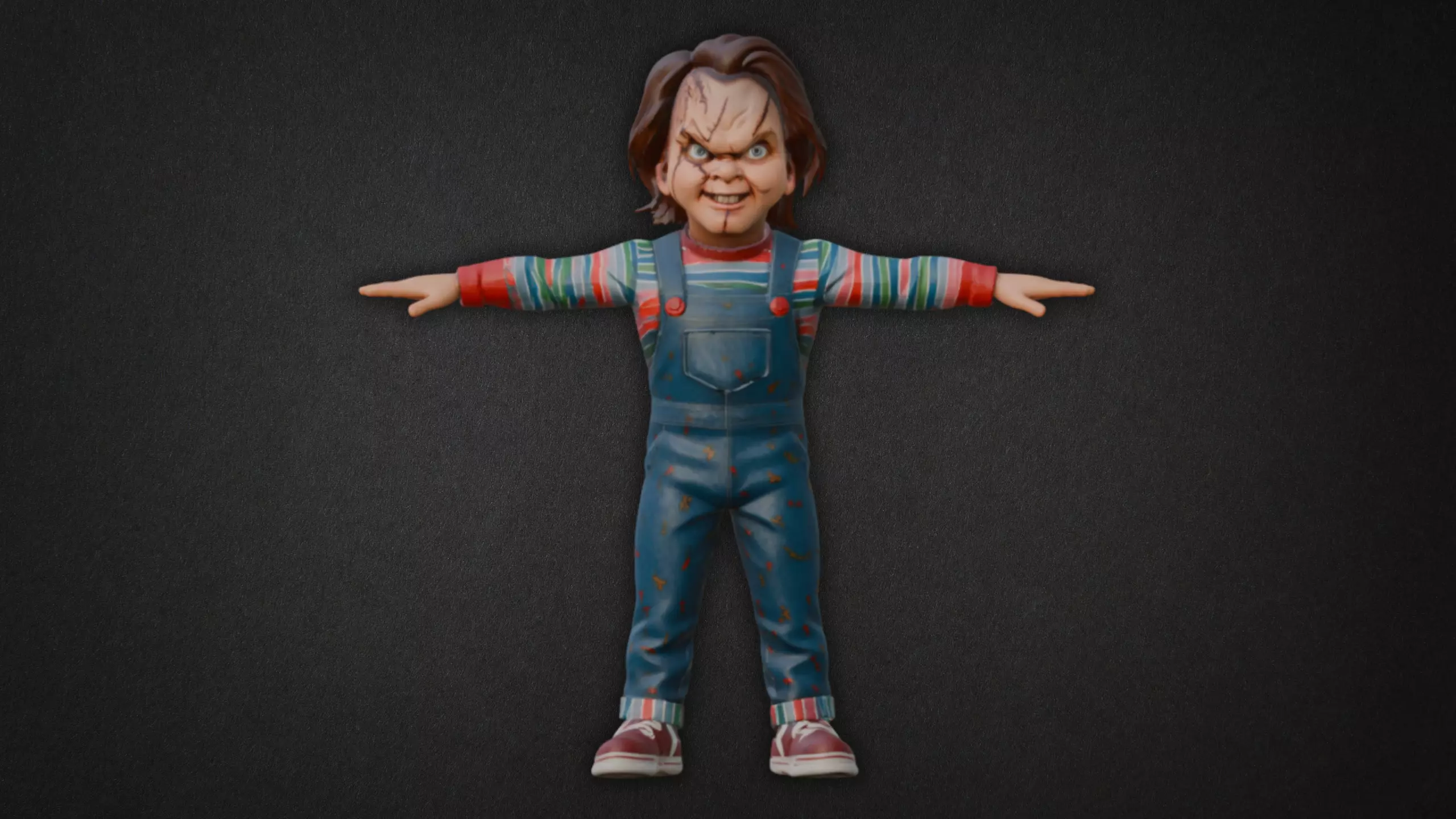 Chucky Inspired Model - Chucky Low-poly 3D model_12
