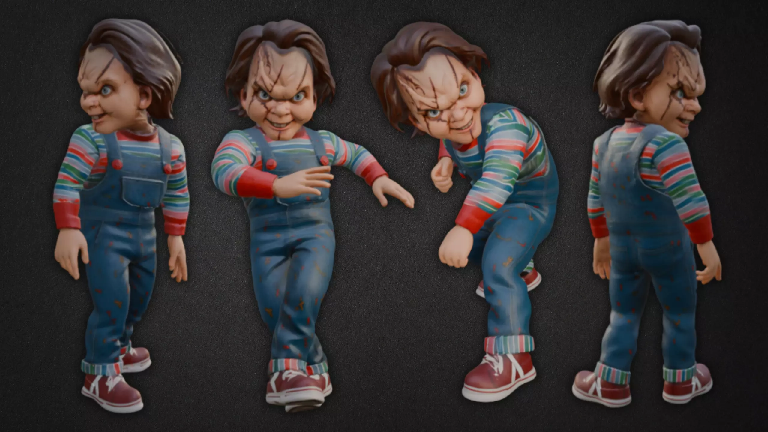 Chucky Inspired Model - Chucky Low-poly 3D model_1