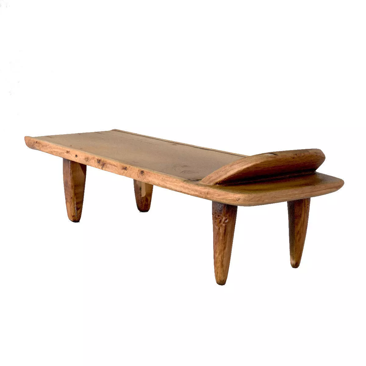 Old Senufo Bed Table 3D model_5