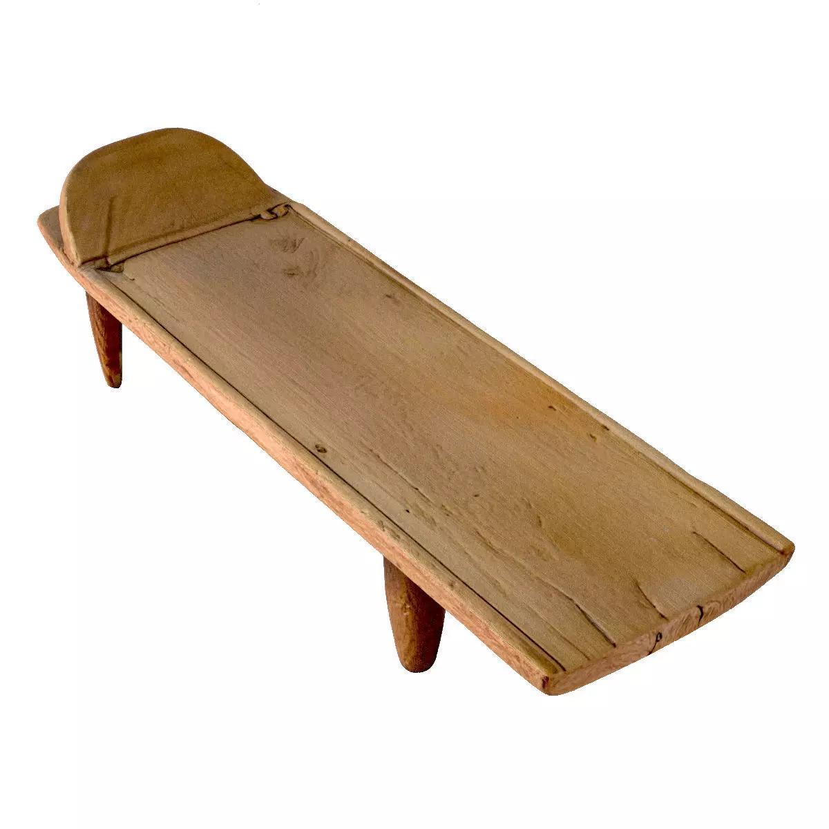 Old Senufo Bed Table 3D model_3