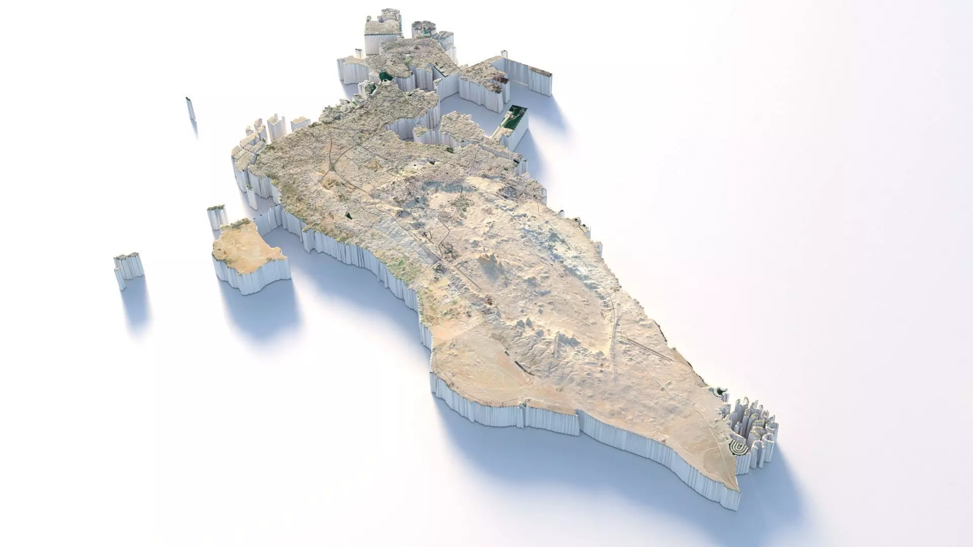 Bahrain Country Terrain 3D model
