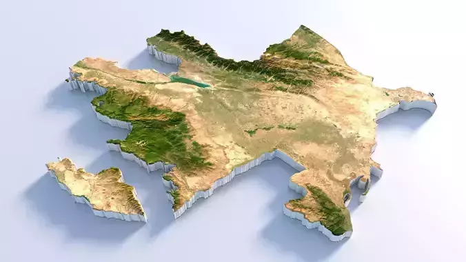 Azerbaijan Country Terrain