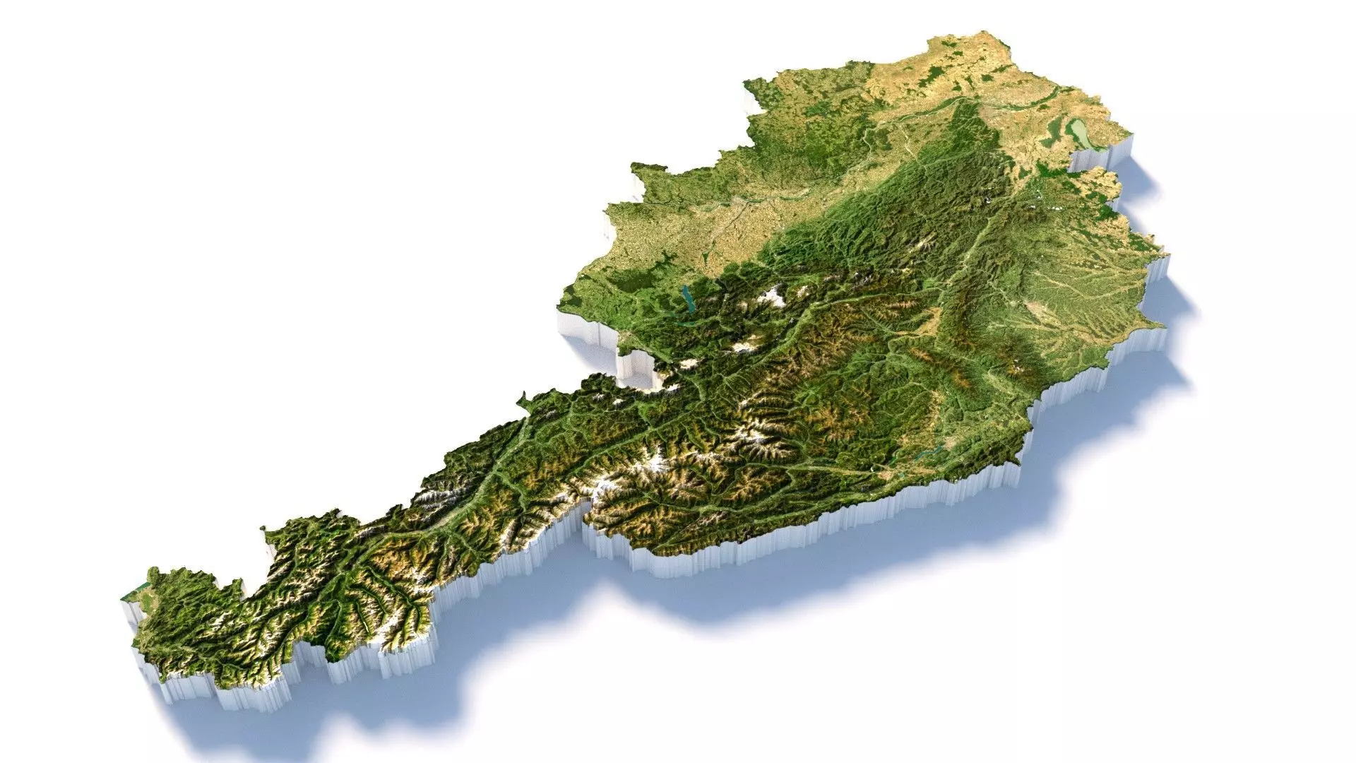 Austria Country Terrain 3D model