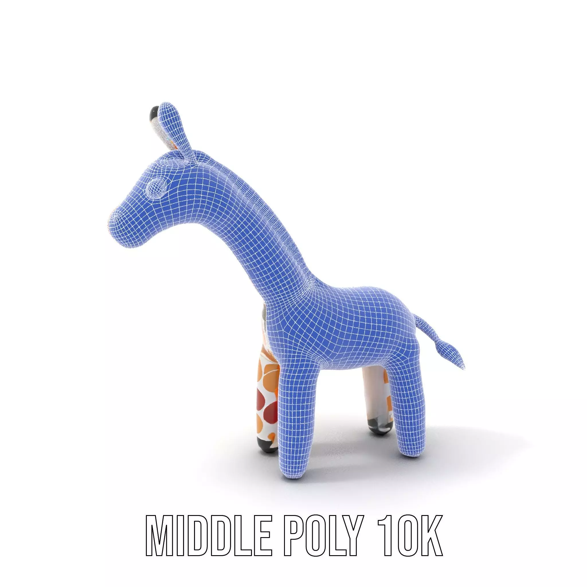 Colorful Giraffe Inflatable model pack Low-poly 3D model_25