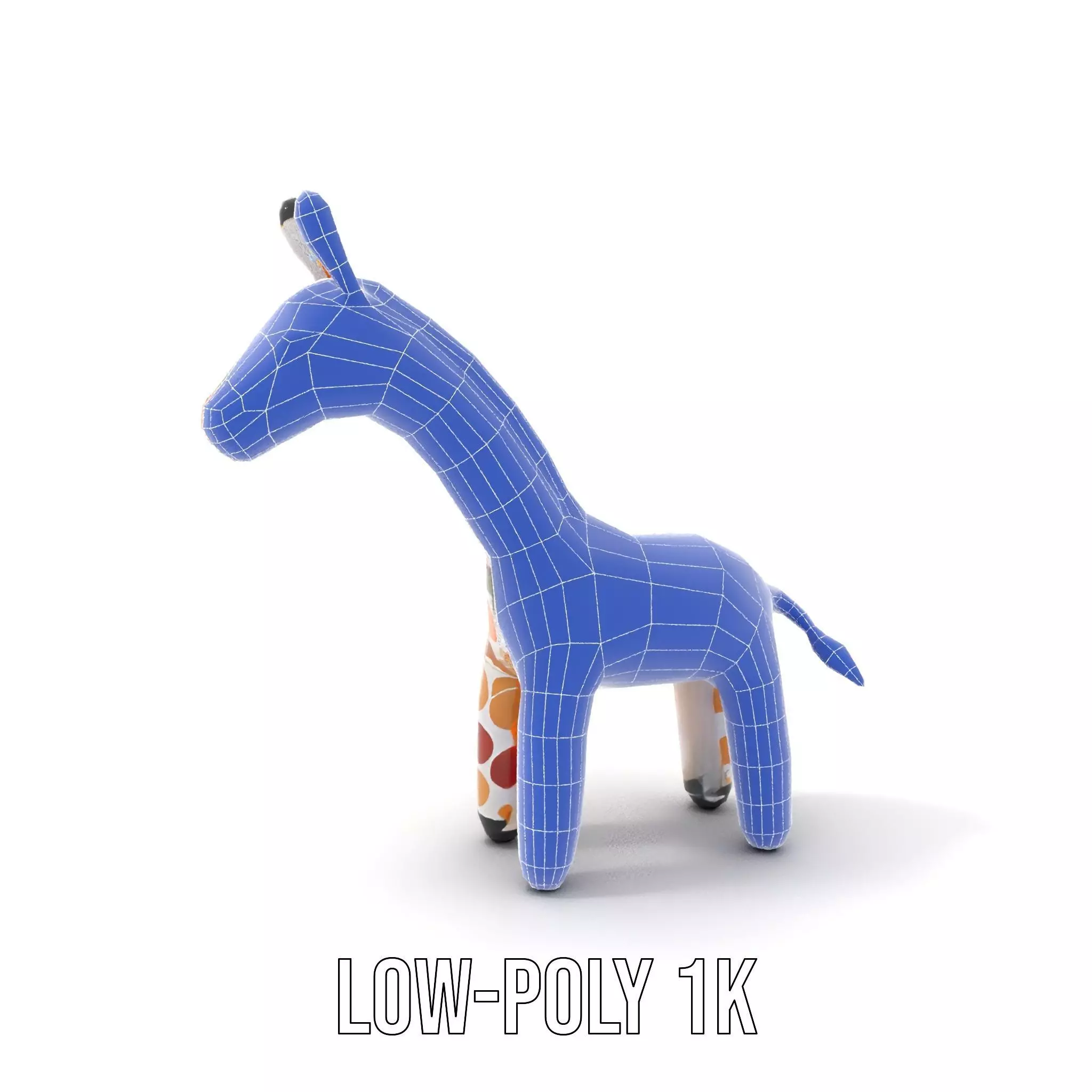 Colorful Giraffe Inflatable model pack Low-poly 3D model_20