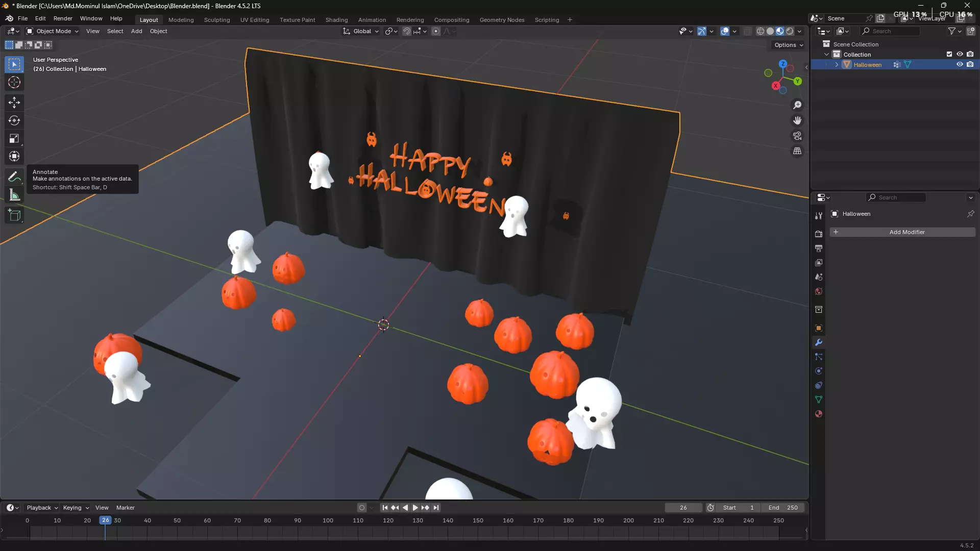 Happy Halloween 3D model_11