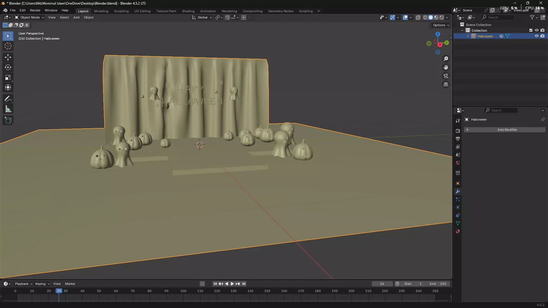 Happy Halloween 3D model_18