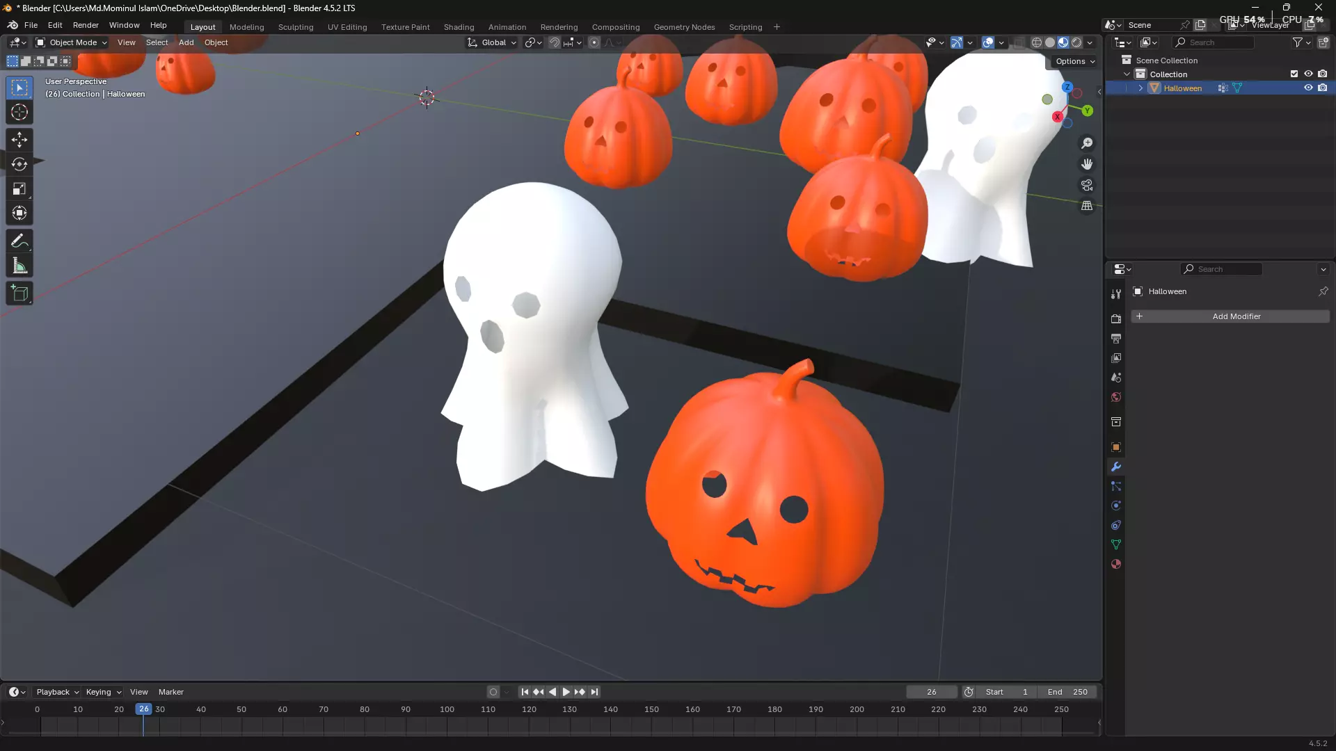 Happy Halloween 3D model_9