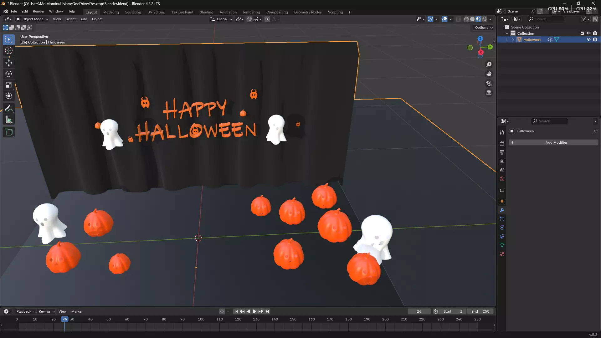 Happy Halloween 3D model_13