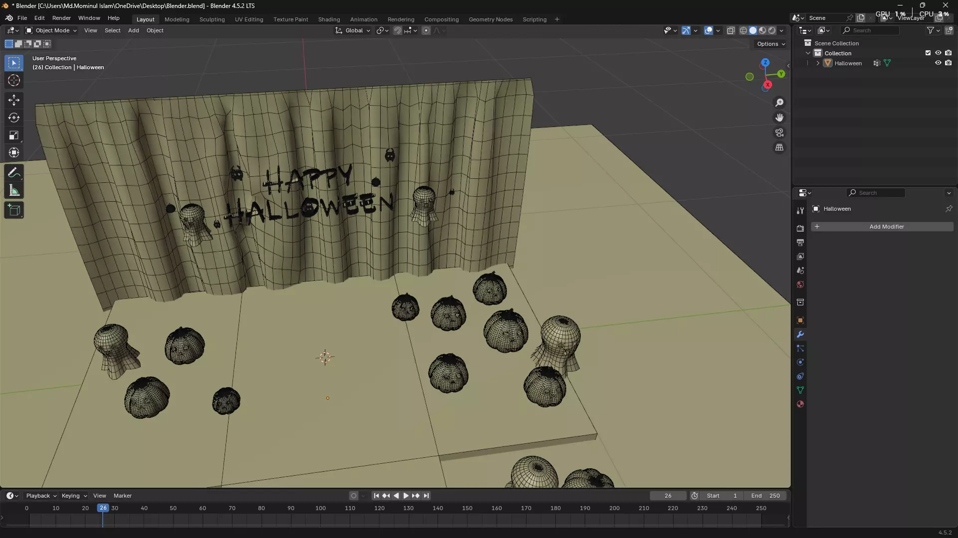 Happy Halloween 3D model_23