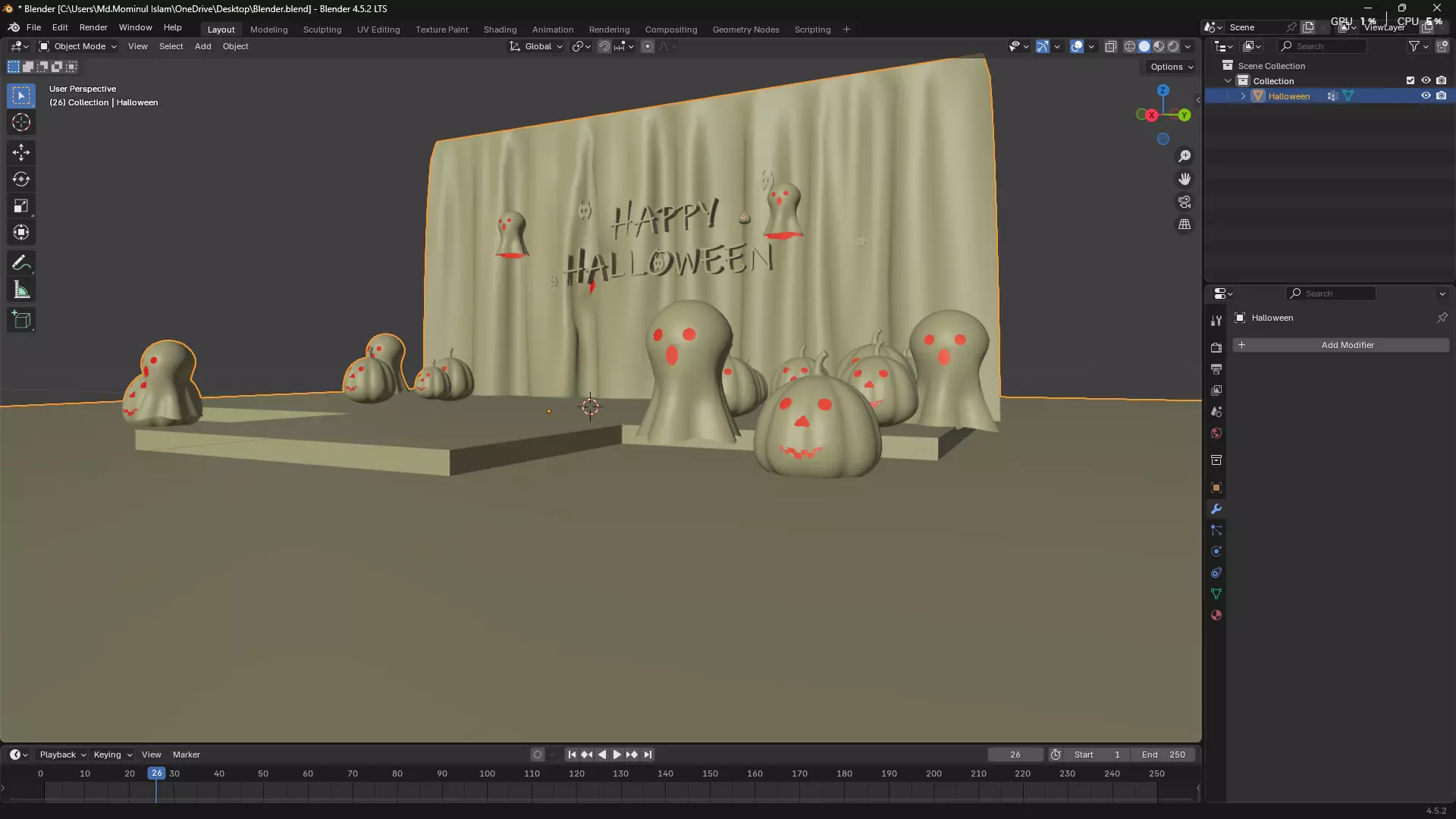 Happy Halloween 3D model_44