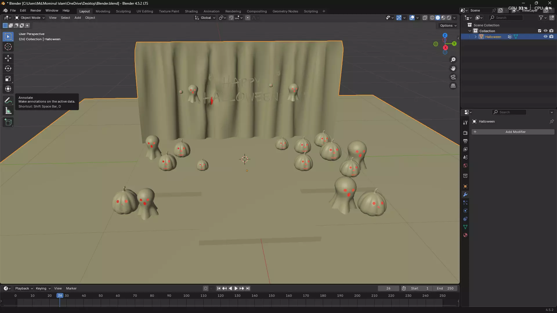 Happy Halloween 3D model_42