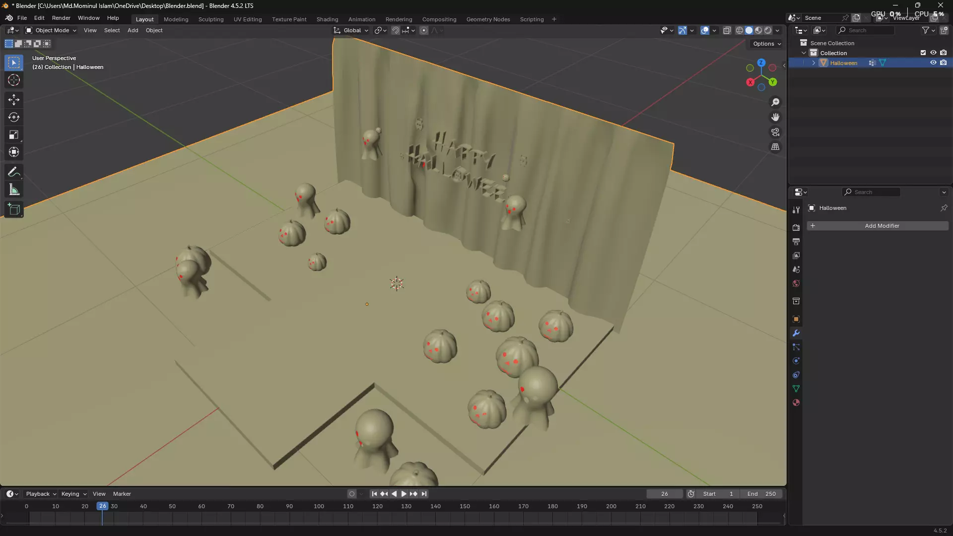 Happy Halloween 3D model_40