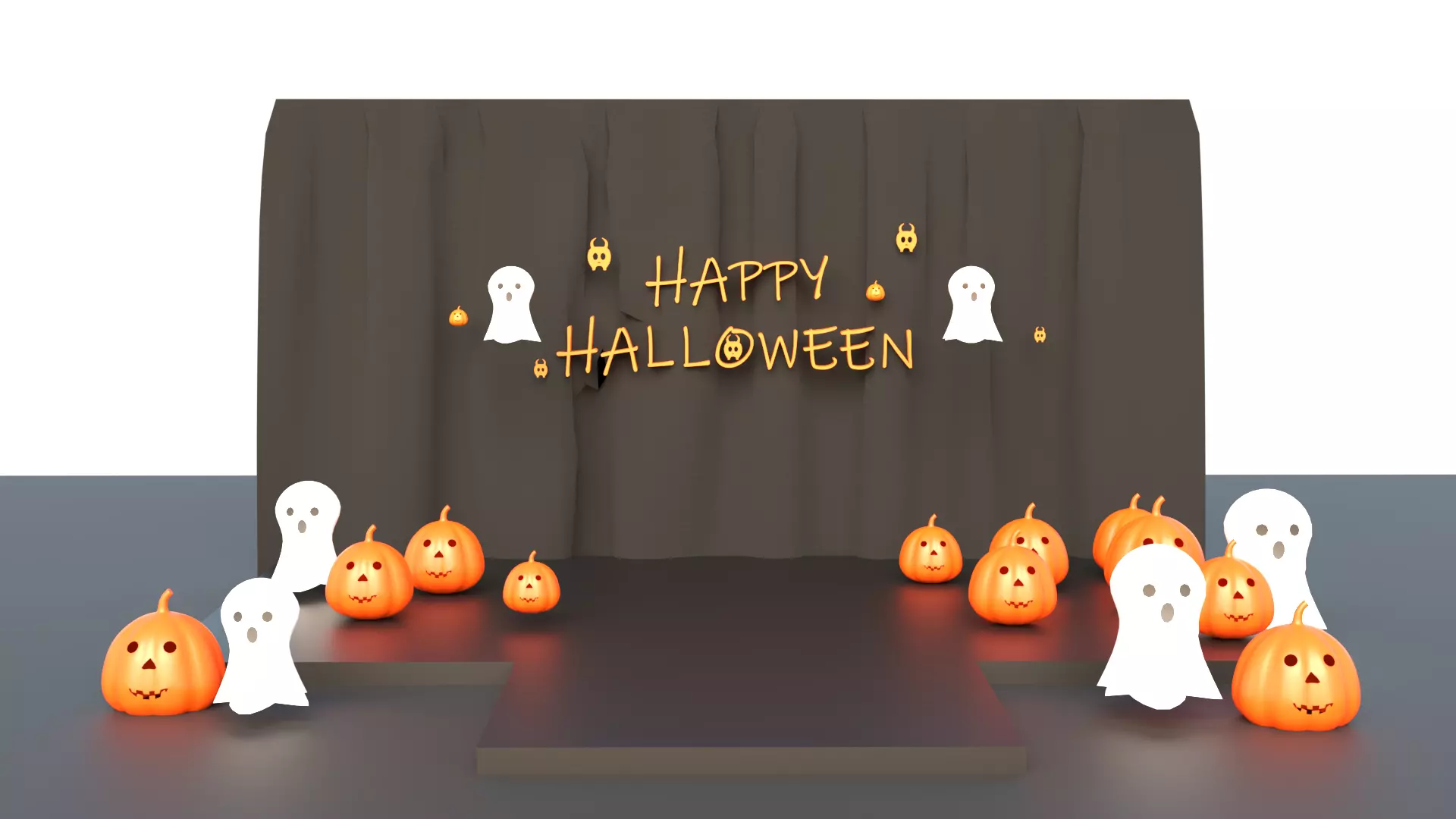 Happy Halloween 3D model_0