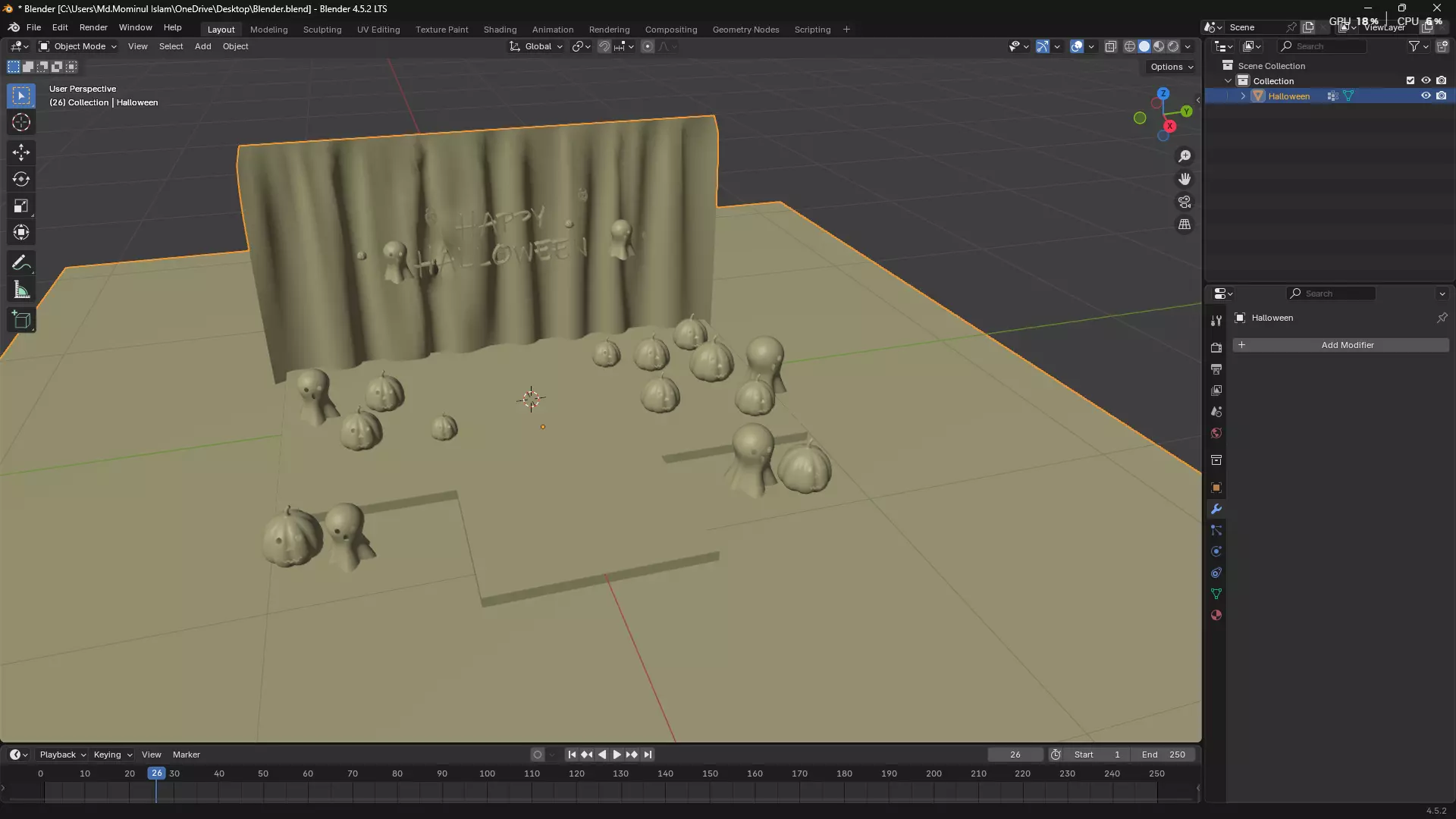 Happy Halloween 3D model_14