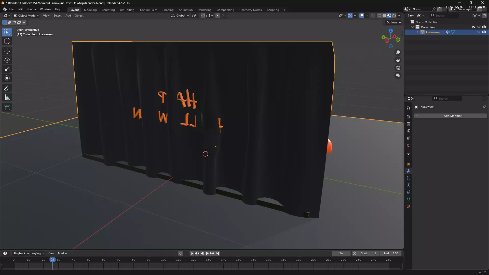 Happy Halloween 3D model_4