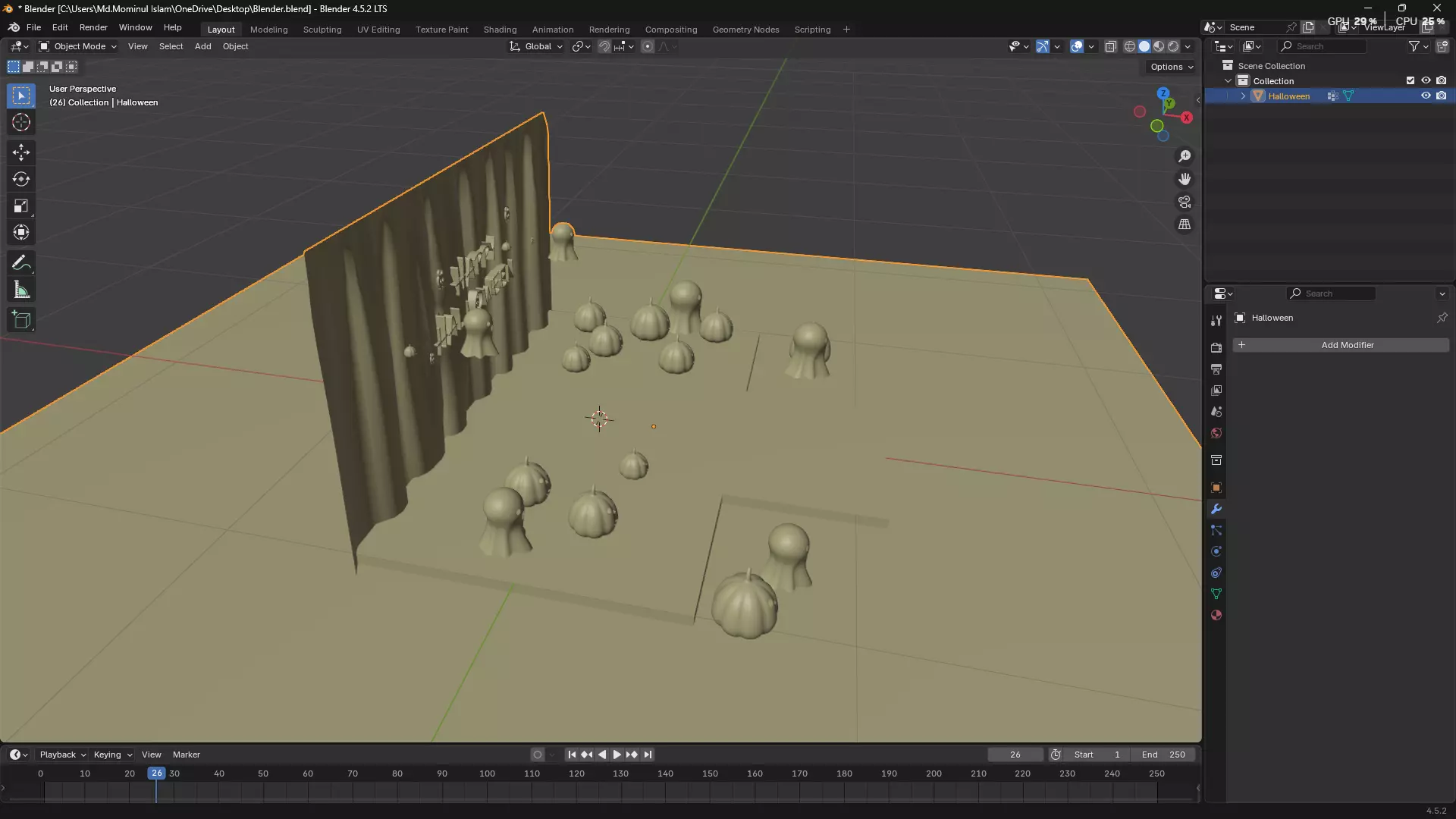 Happy Halloween 3D model_15
