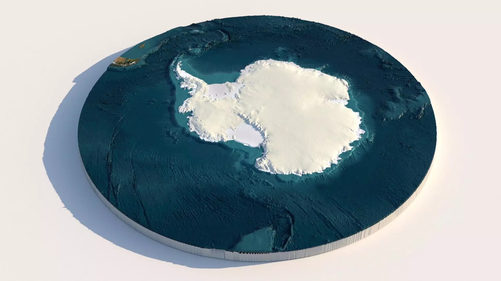 Antarctica Terrain country 3D model