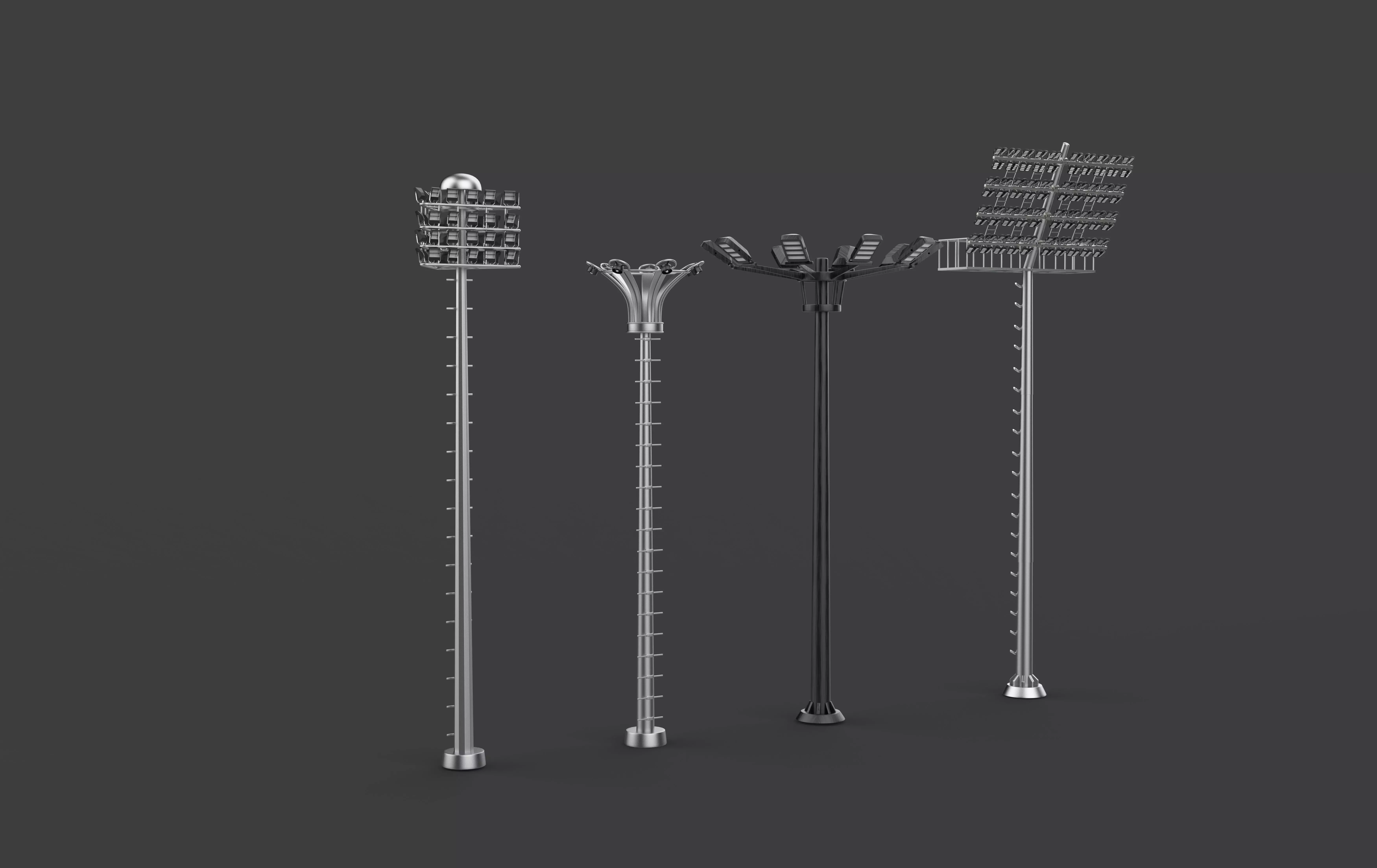 Stadium Light Tower all 3D model_12