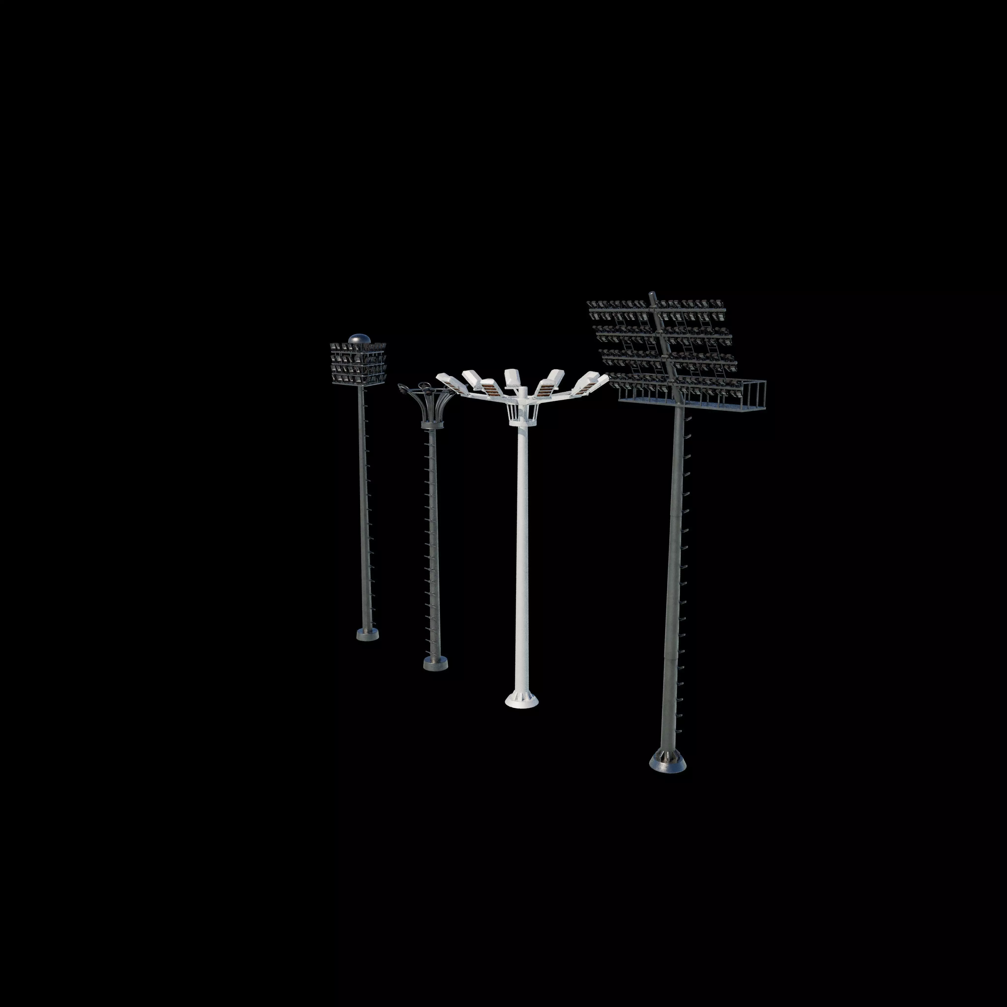 Stadium Light Tower all 3D model_2