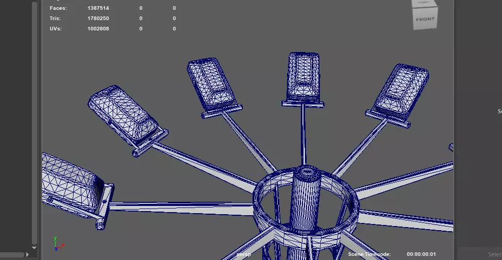 Stadium Light Tower all 3D model_22