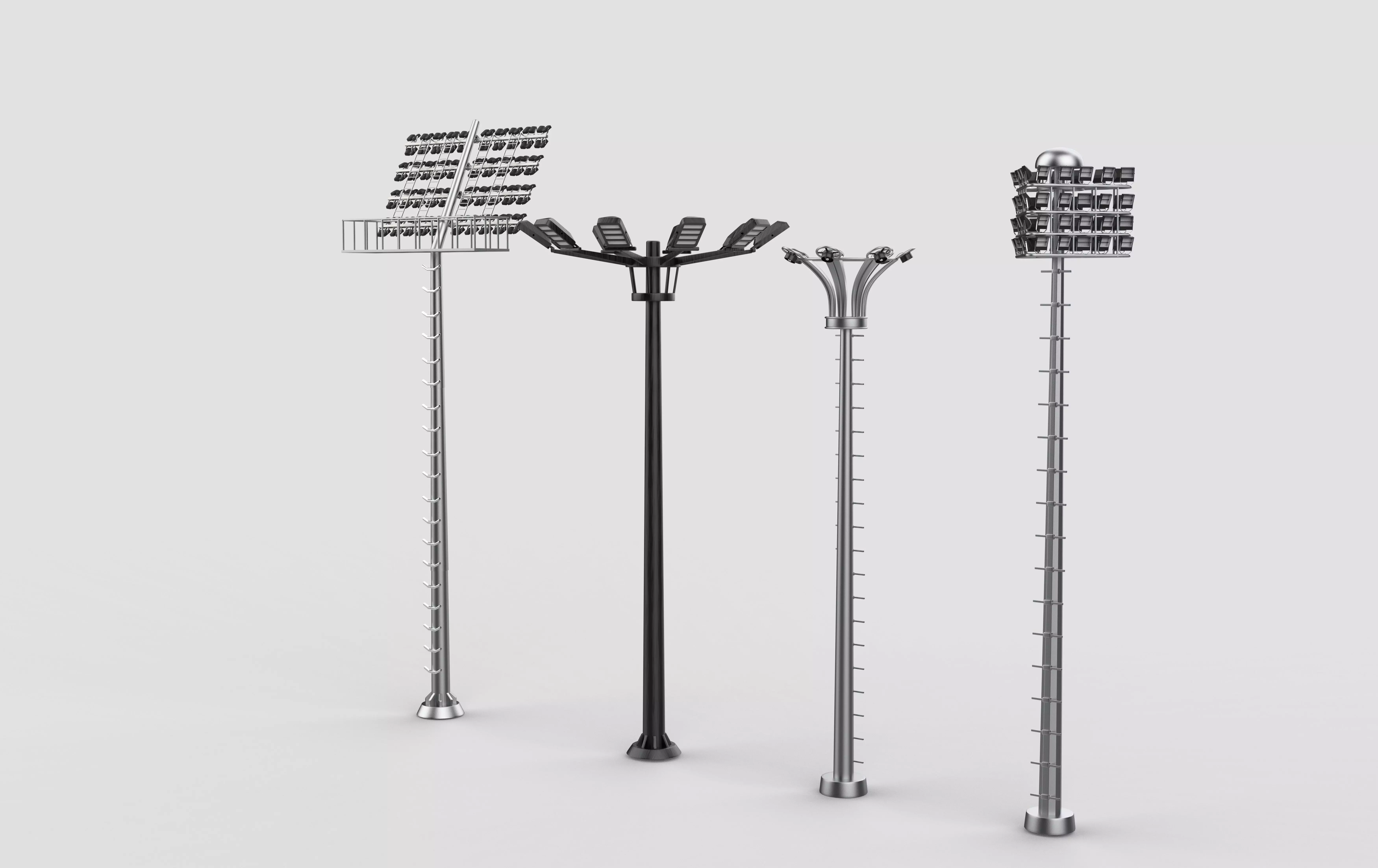 Stadium Light Tower all 3D model_9