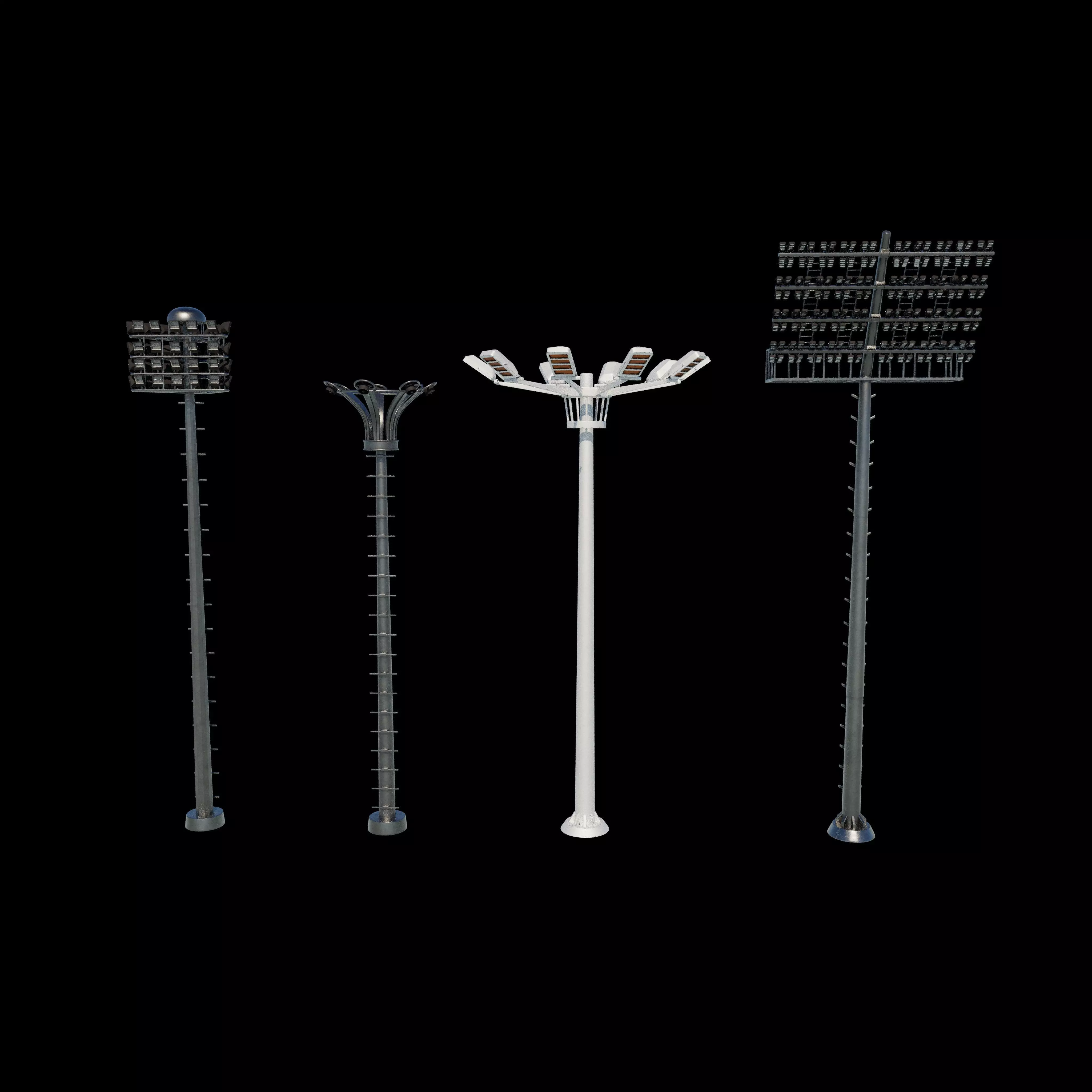 Stadium Light Tower all 3D model_18