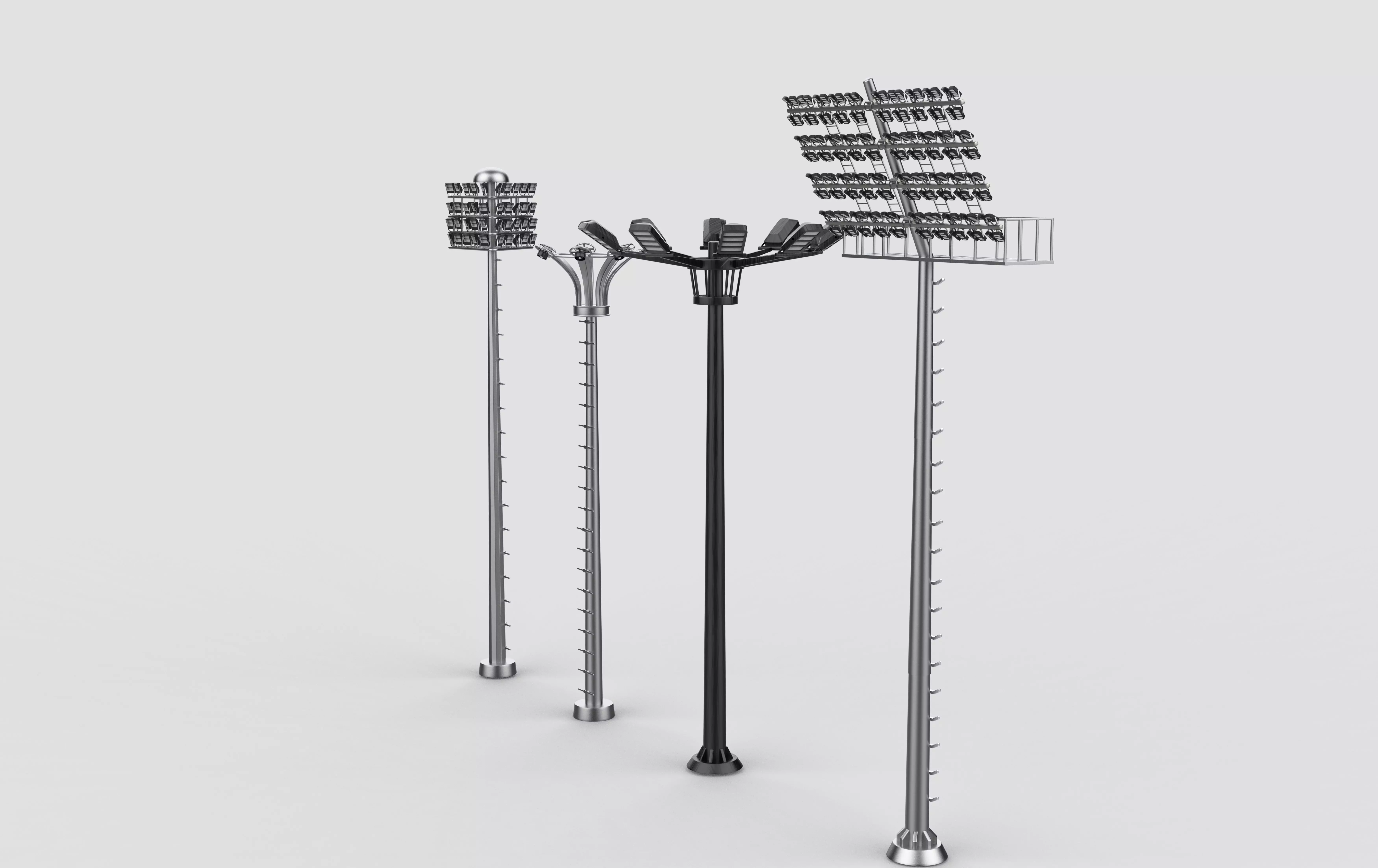 Stadium Light Tower all 3D model_8