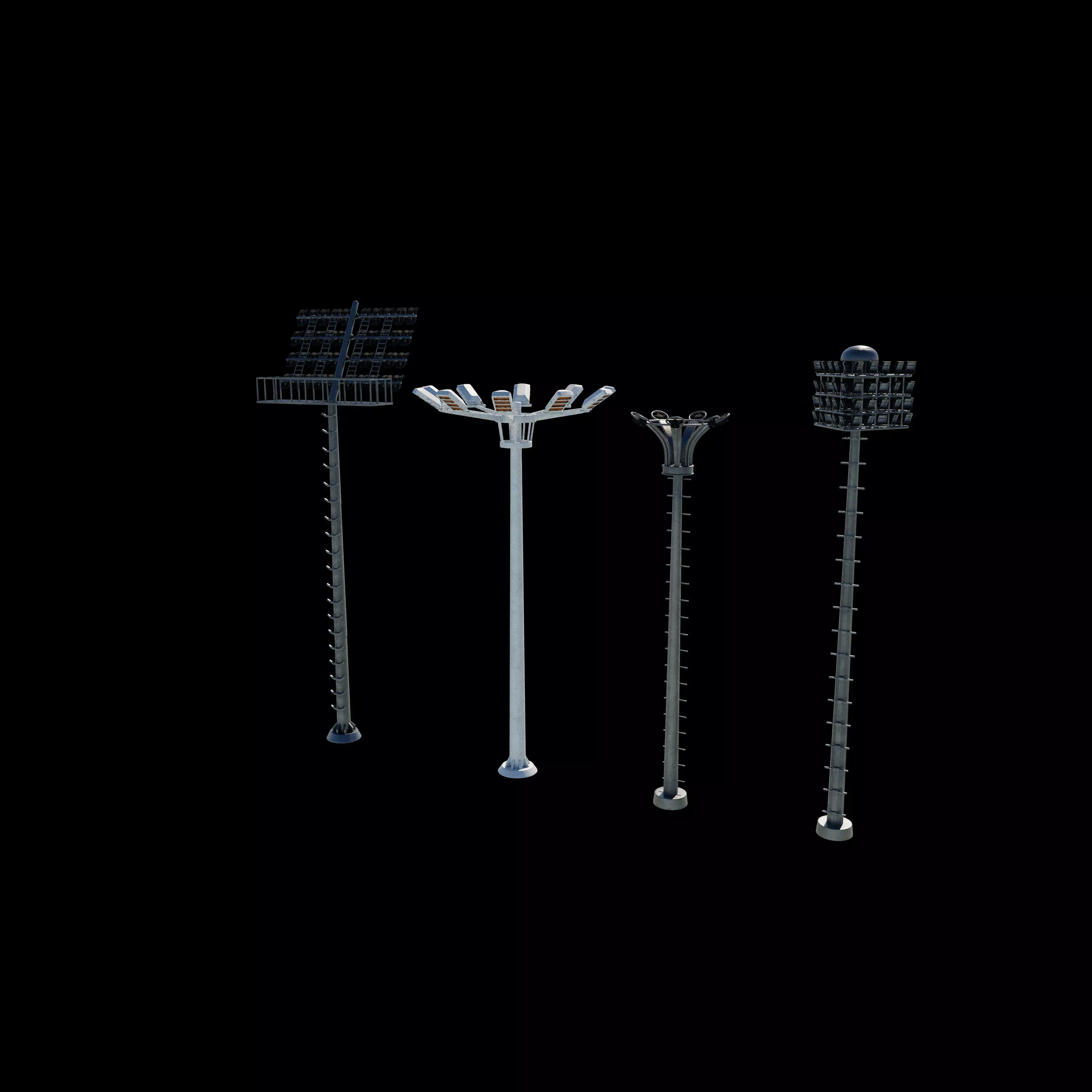 Stadium Light Tower all 3D model_20
