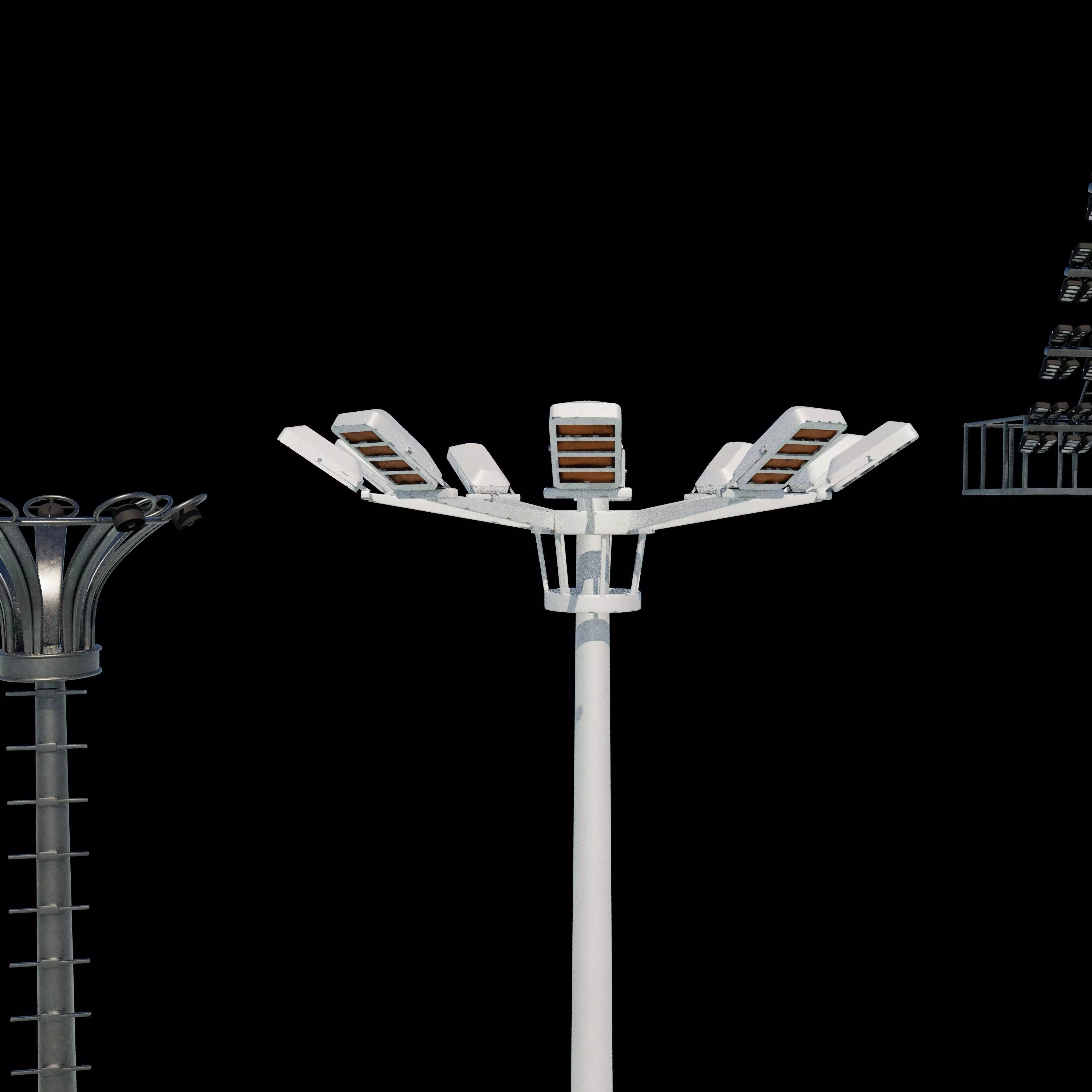 Stadium Light Tower all 3D model_26