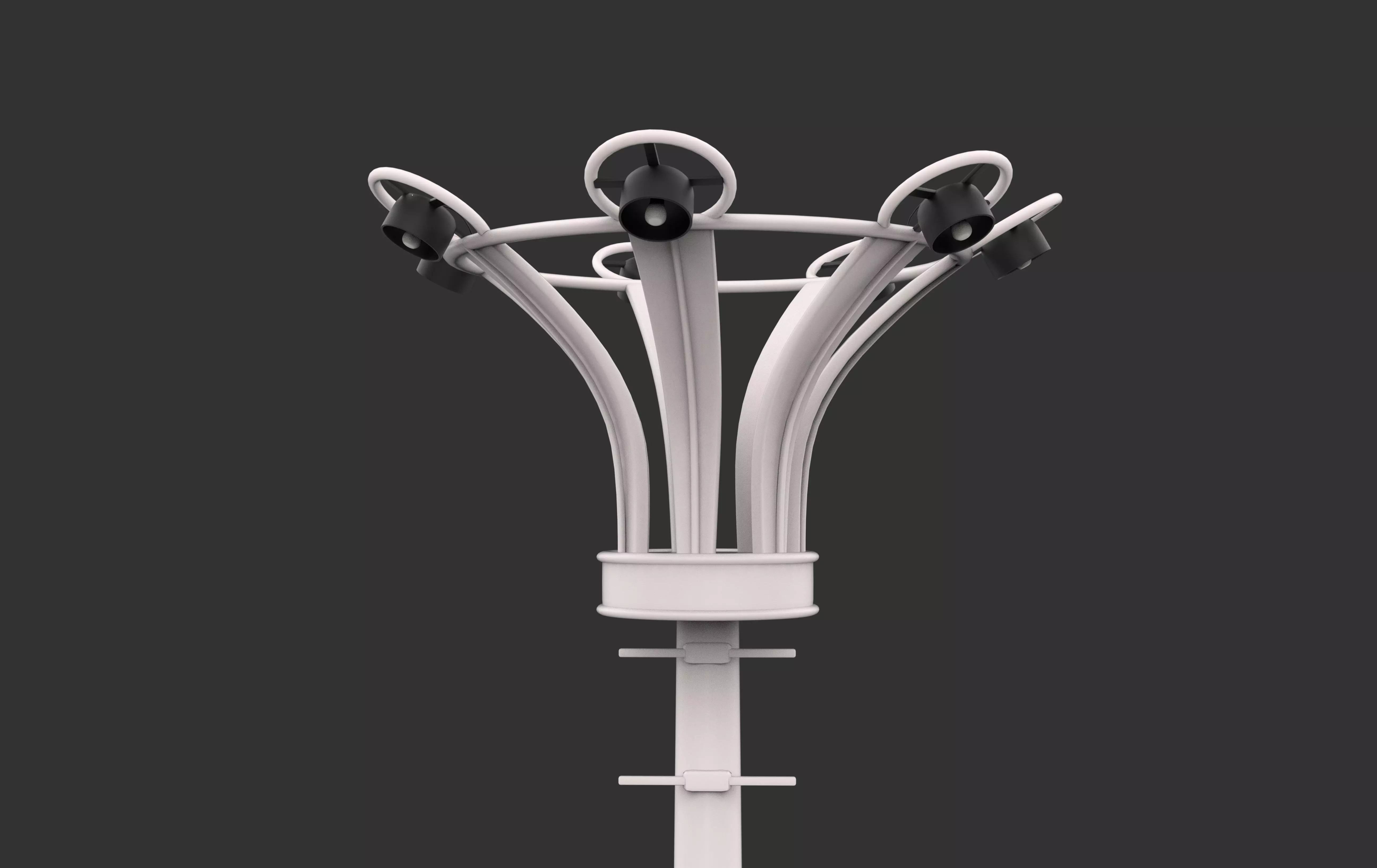 Stadium Light Tower all 3D model_15