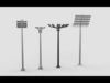 Stadium Light Tower all 3D model_1