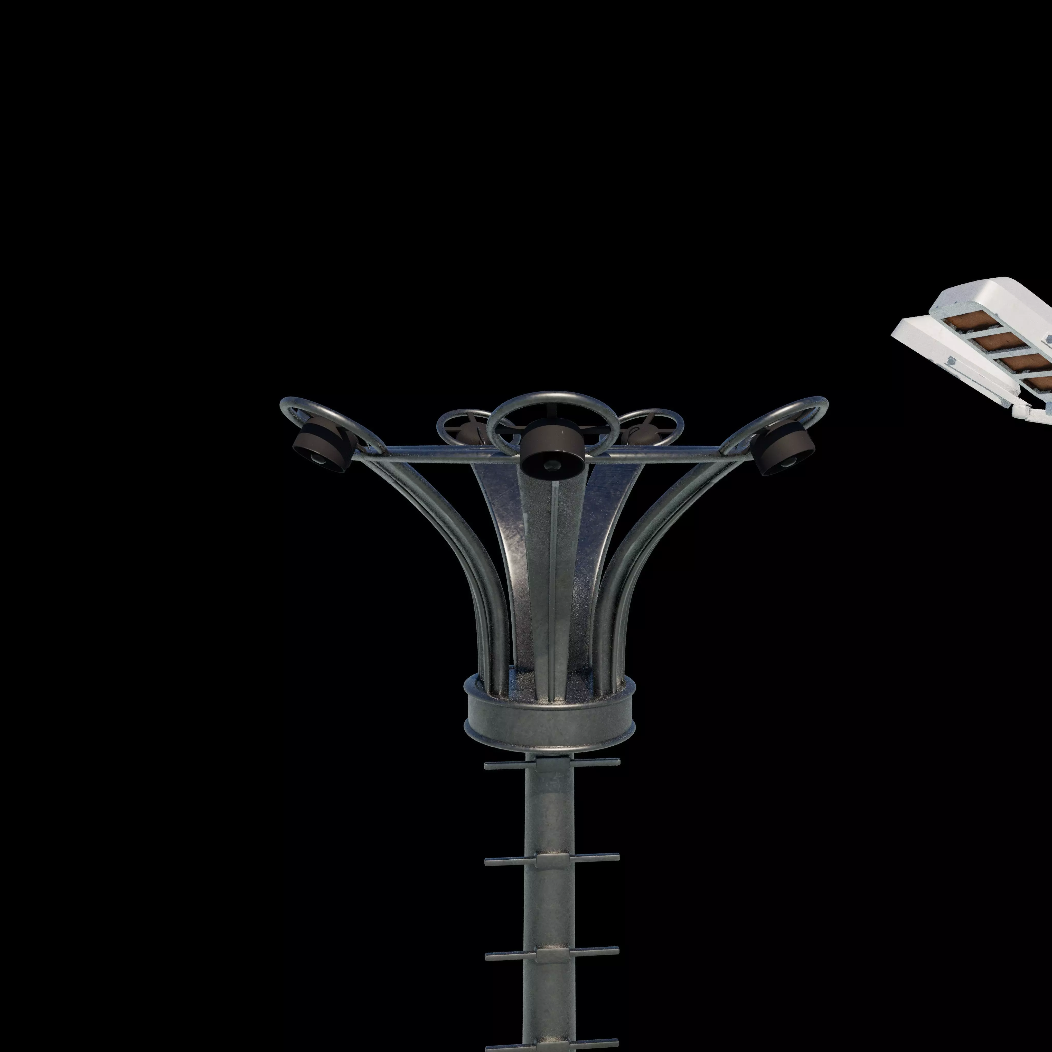 Stadium Light Tower all 3D model_25