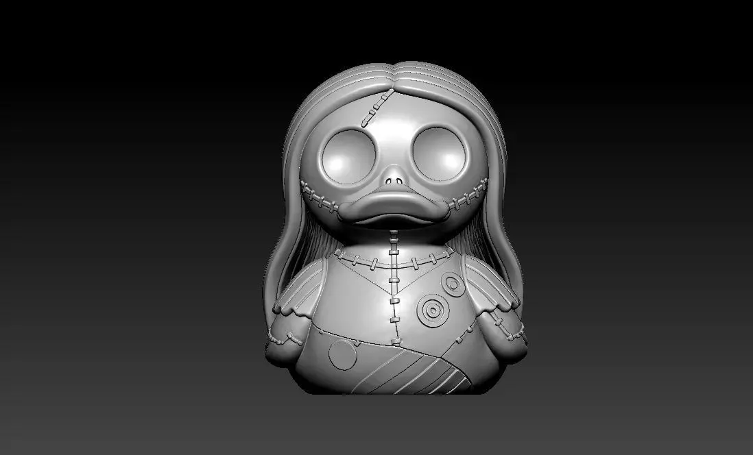 Rubber Duck - Sally skellington model - 3D print 3D print model_1